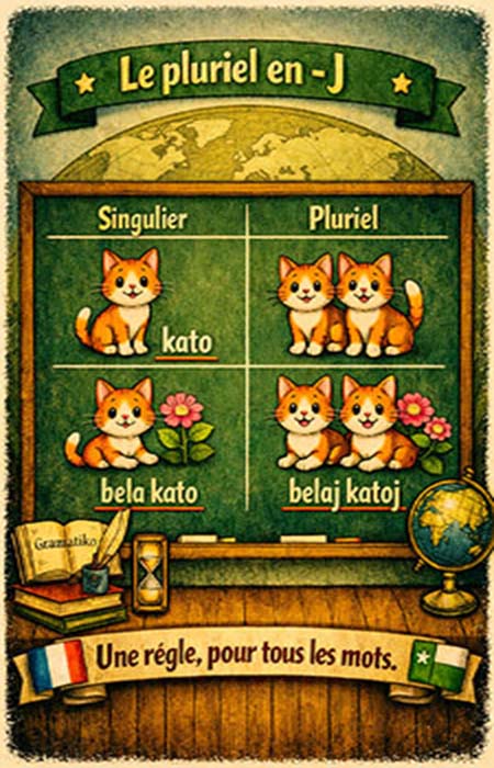 le pluriel en esperanto